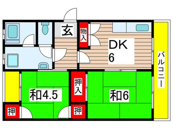 桜木ハイムの物件間取画像